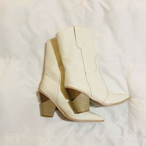 White Western Boots